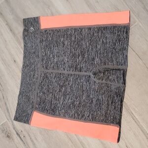 Just One Compression Athletic Shorts Sm Orange Gray Athletic Sporty Athleisure